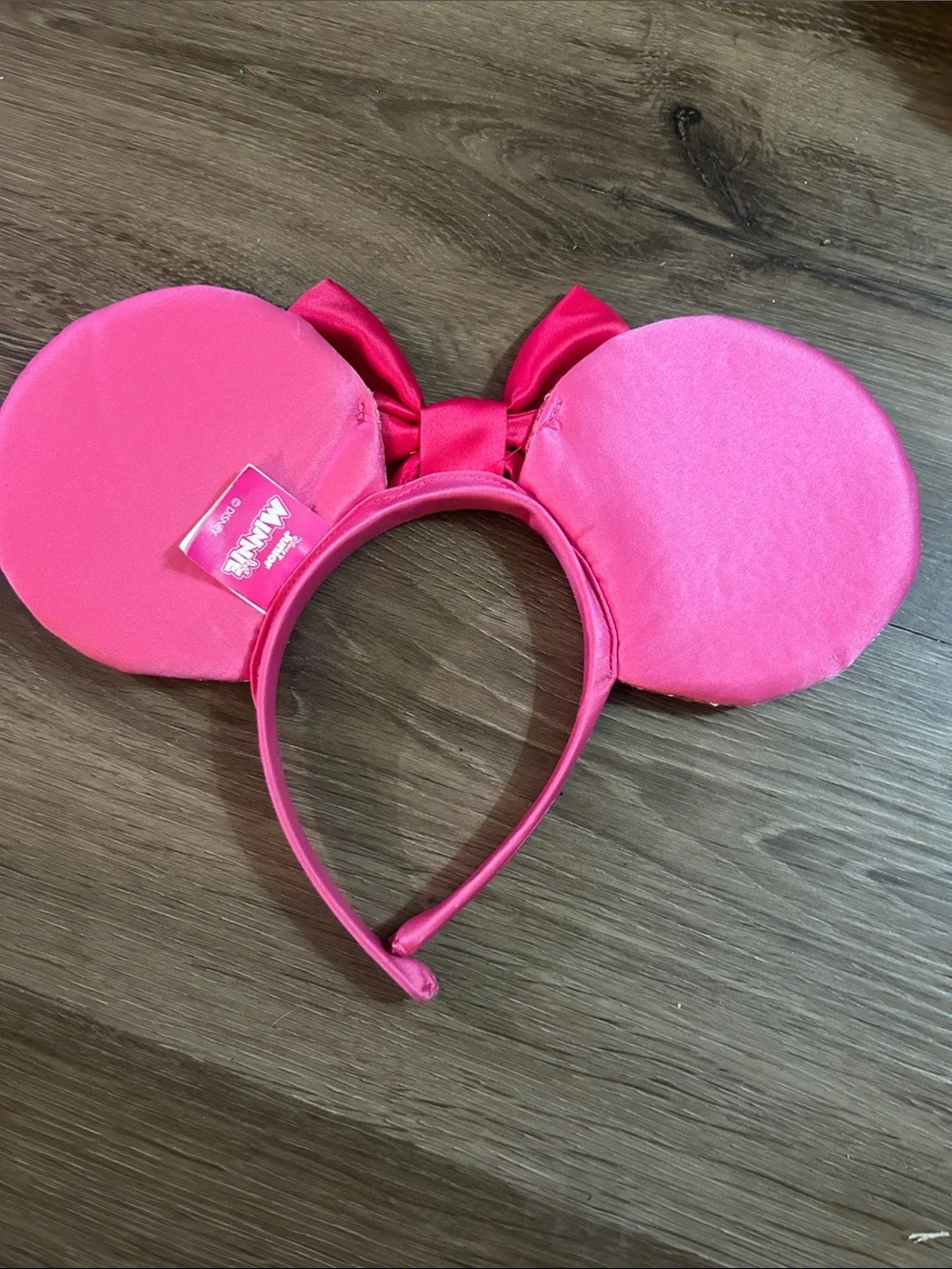 Sequin Minnie Ear Headband with Bow - Pink, Rainbow, Black